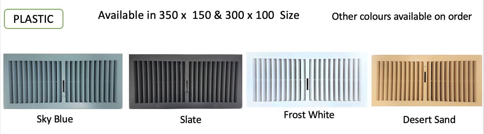 PLASTIC FLOOR GRILLES